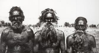 Three Arrarnta men