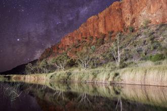 Starry Sky at Glen Helen at Night